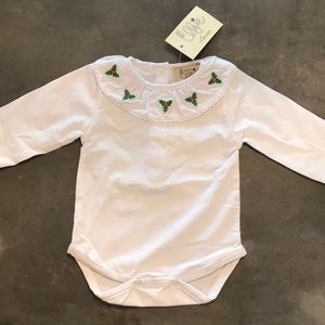 Elfie London holly collar onesie